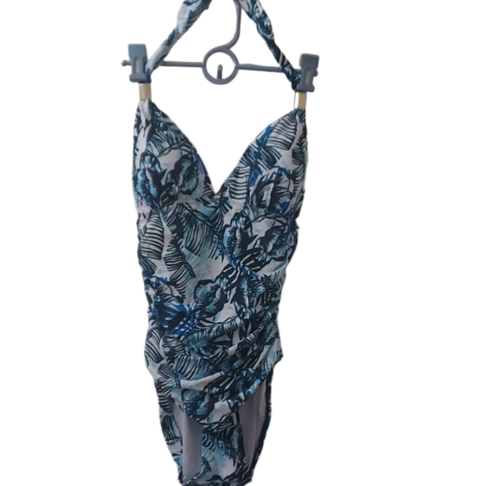 Beautiful blue one piece Bathing Suit